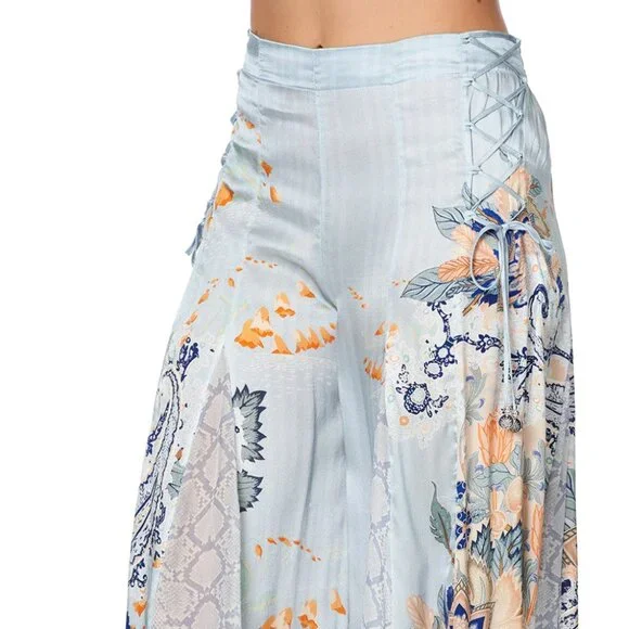 Camilla LACE UP SIDE FRASER FANTASIA Silk Pants $699